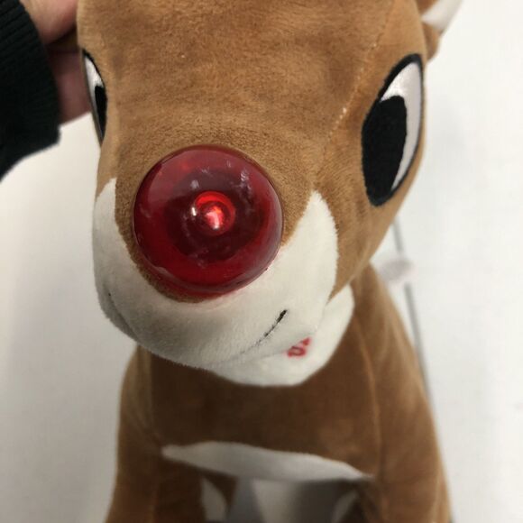Rudolph The Red Nosed Reindeer Plush 10 inch Light Up Musical Christmas Plush - Picture 6 of 9